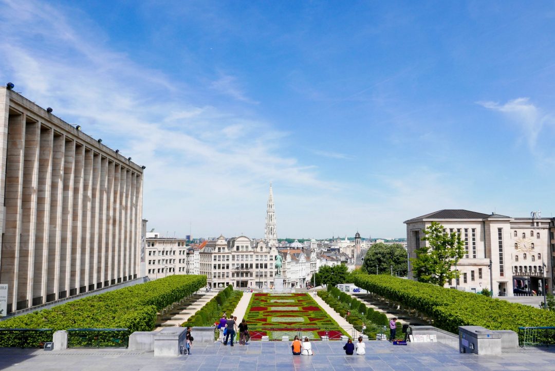 Jardin du Mont des Arts Brussels, a must-visit during 3 days in Belgium