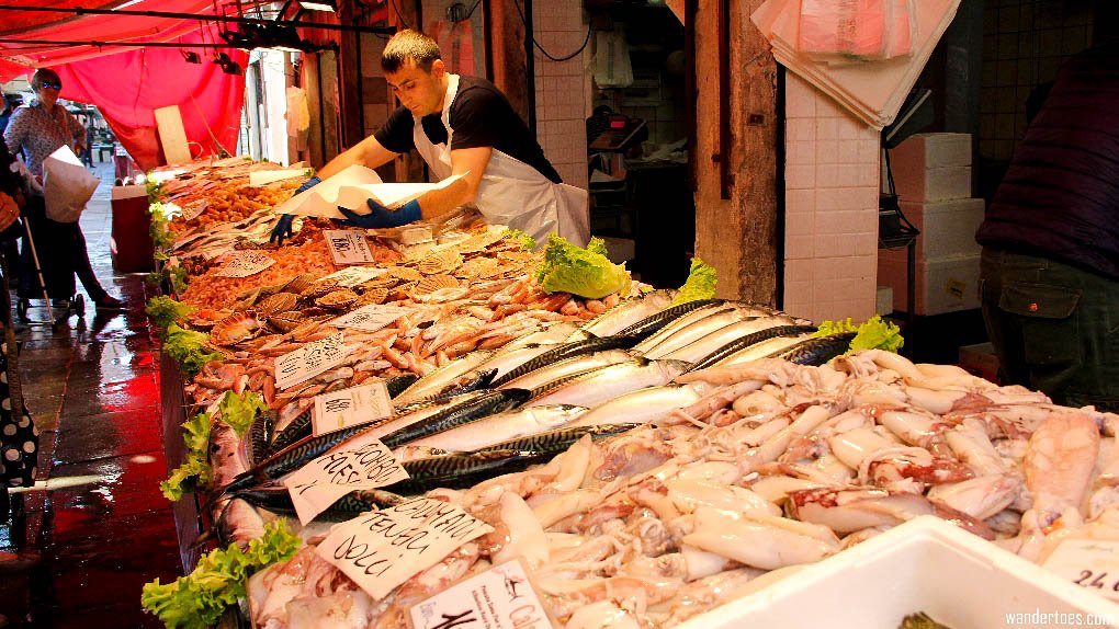 Venice Italy Rialto Market Fish Best Food Markets in Europe