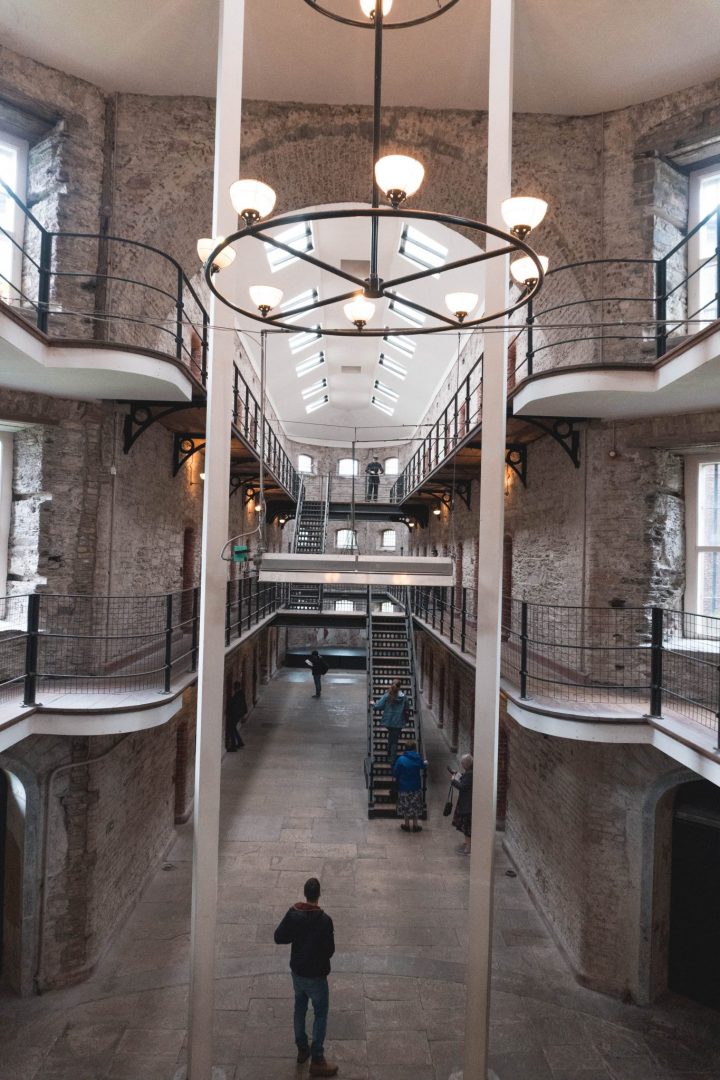 Main room at the Cork City Gaol in Ireland