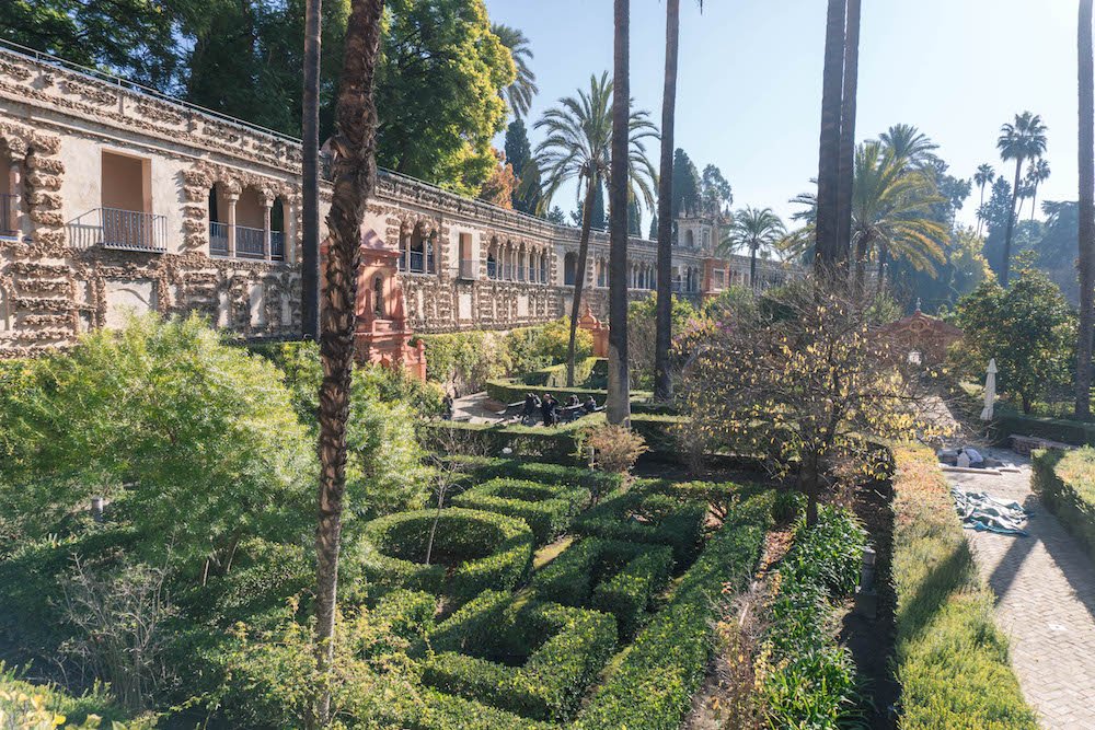 Garden of Ladies Real Alcazar Seville Spain