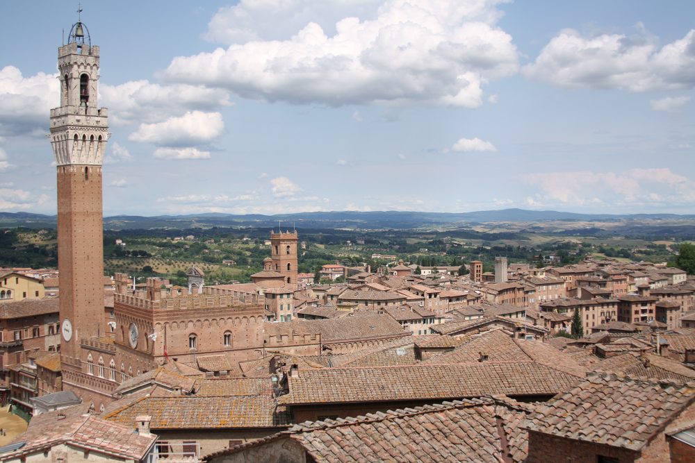 Siena Italy from above