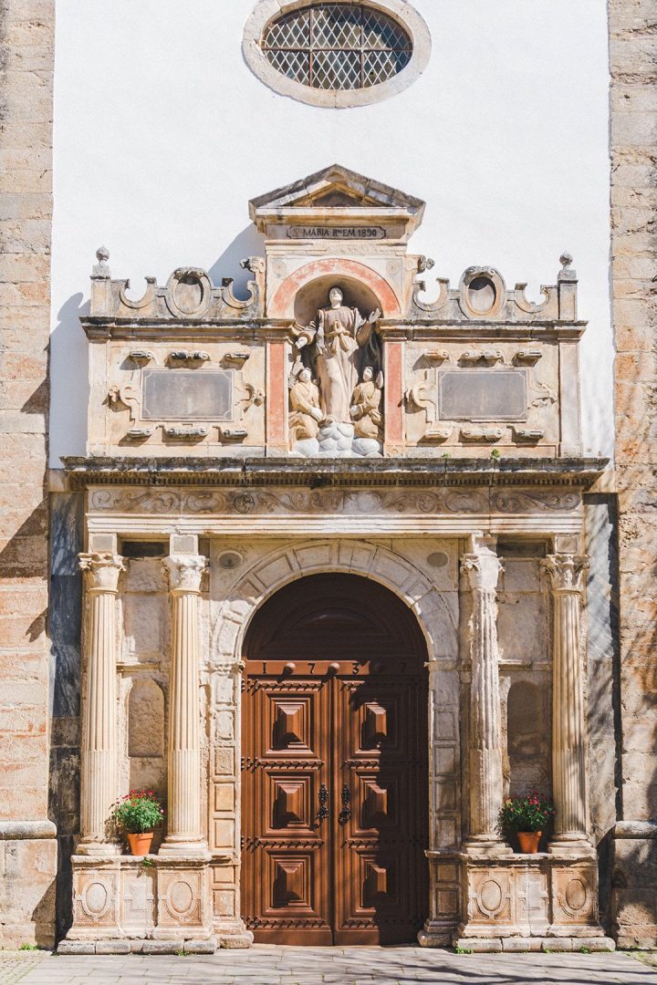 A church door in Obidos, Portugal