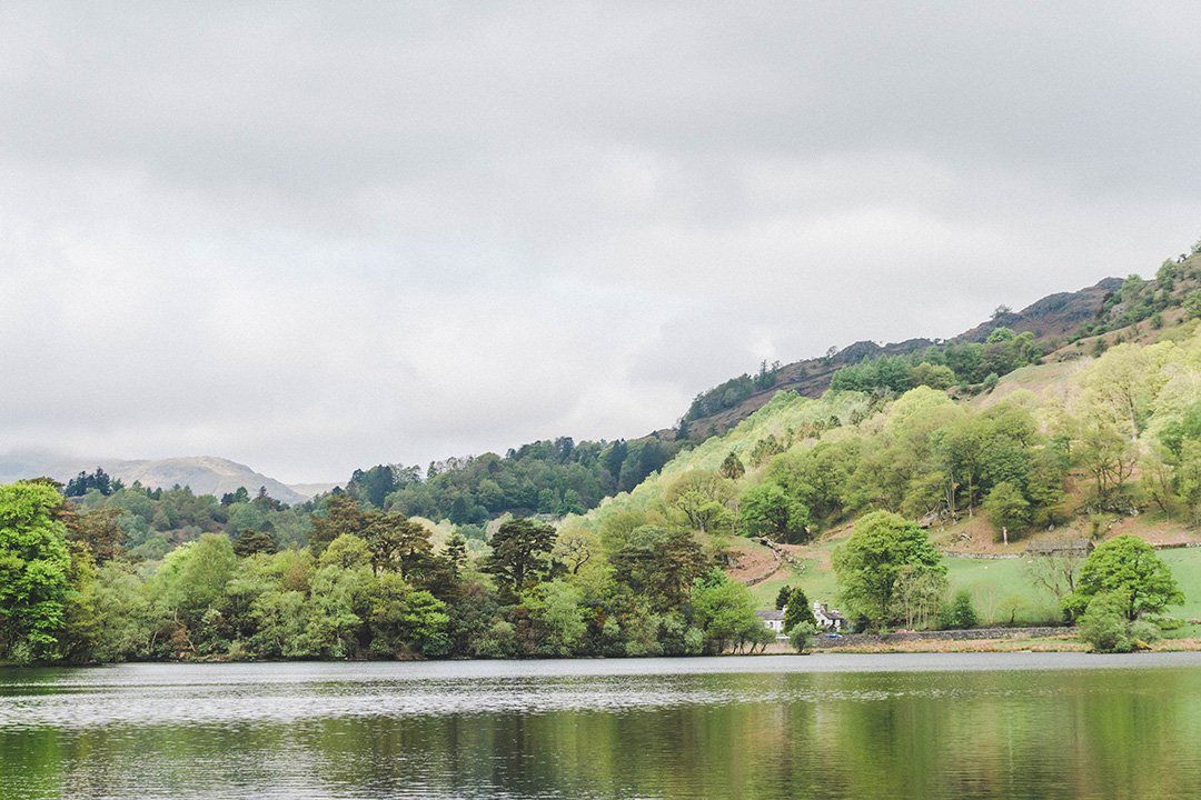 Rydal Water, where we hiked on our romantic Lake District break