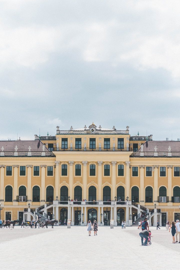 A close up of Schönbrunn Palace