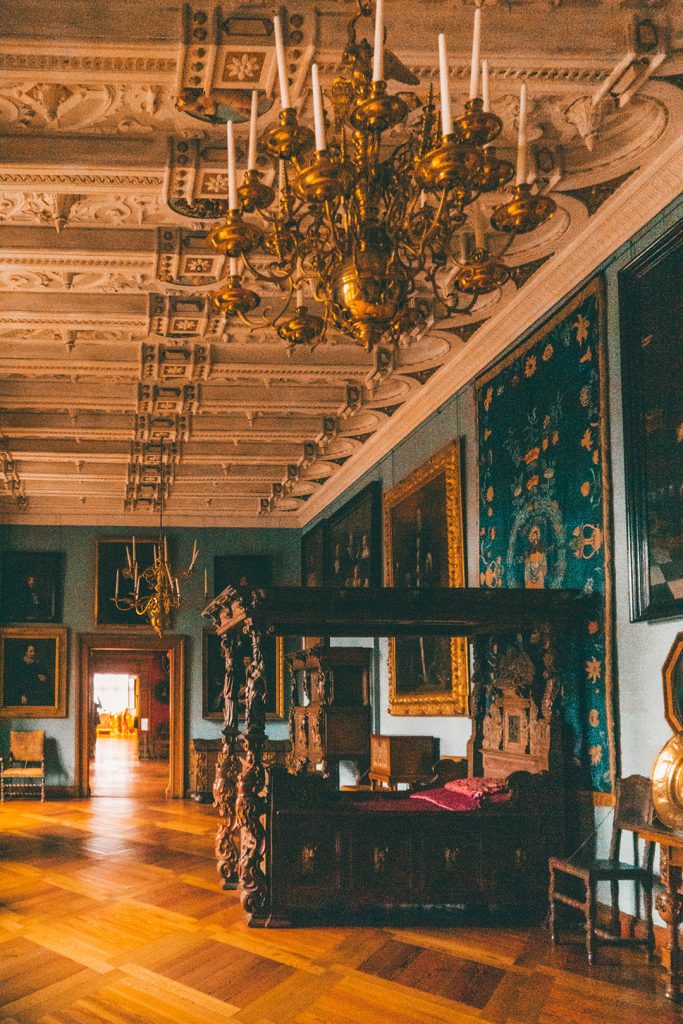 A grand bedroom in Frederiksborg Castle