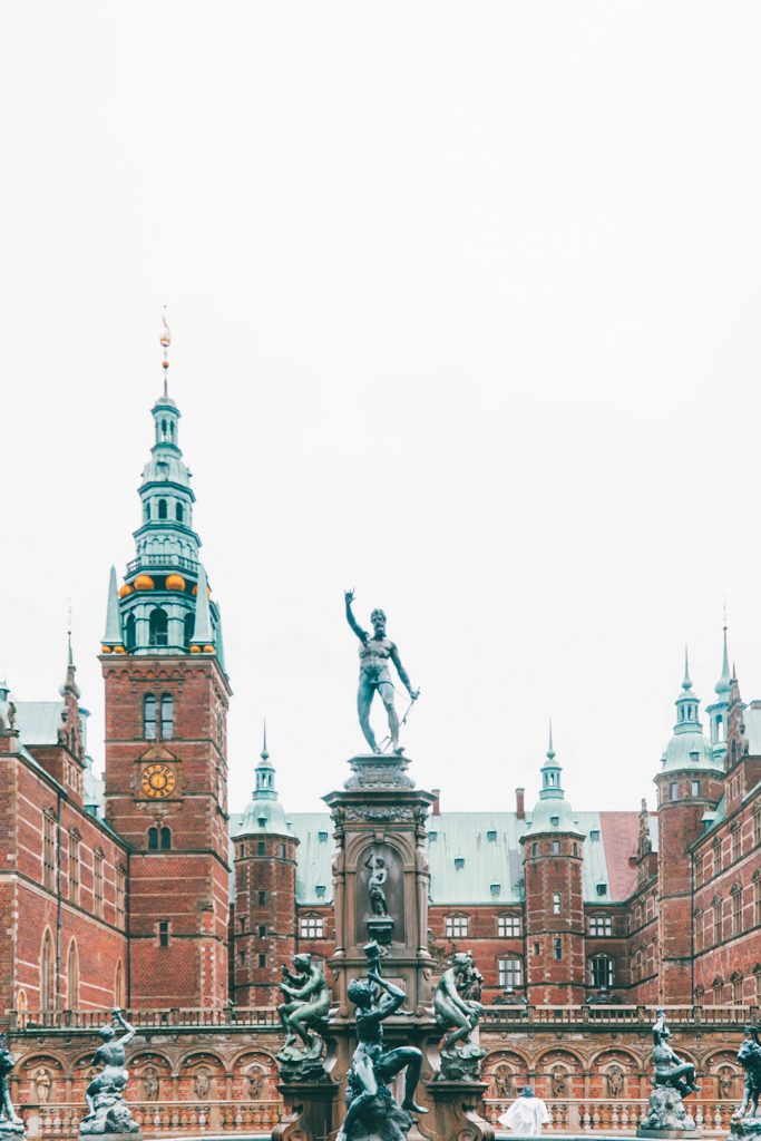 The courtyard of Frederiksborg Castle, an easy Copenhagen Day Trip