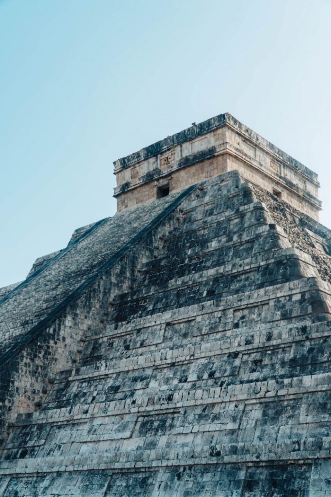 A low-angle shot of Chichen Itza makes it seem more imposing - photography composition tips