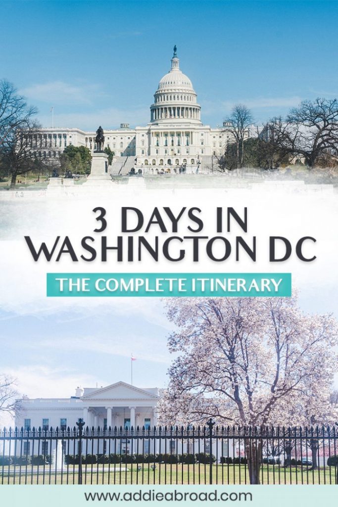 Traveling to Washington DC? This ultimate guide features all of the best things to do in Washington DC, including food, Georgetown, Smithsonian Museums, and all the other must-sees. Click through to read this perfect Washington DC itinerary! #washingtondc #usatravel #washingtondctravel #travel #travelguide