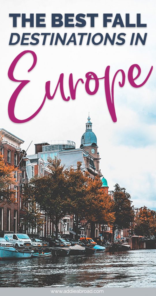 Going to Europe this fall? Find all the best spots to add to your Europe itinerary with this ultimate bucket list of Europe destinations and places to visit in Europe in fall/autumn! #travel #europe #travelinspiration