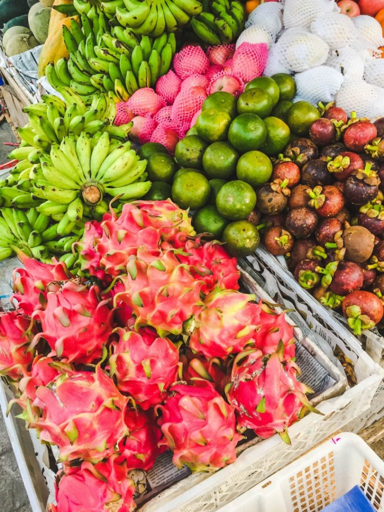Fruit in a local market in Bali on our Bali food tour