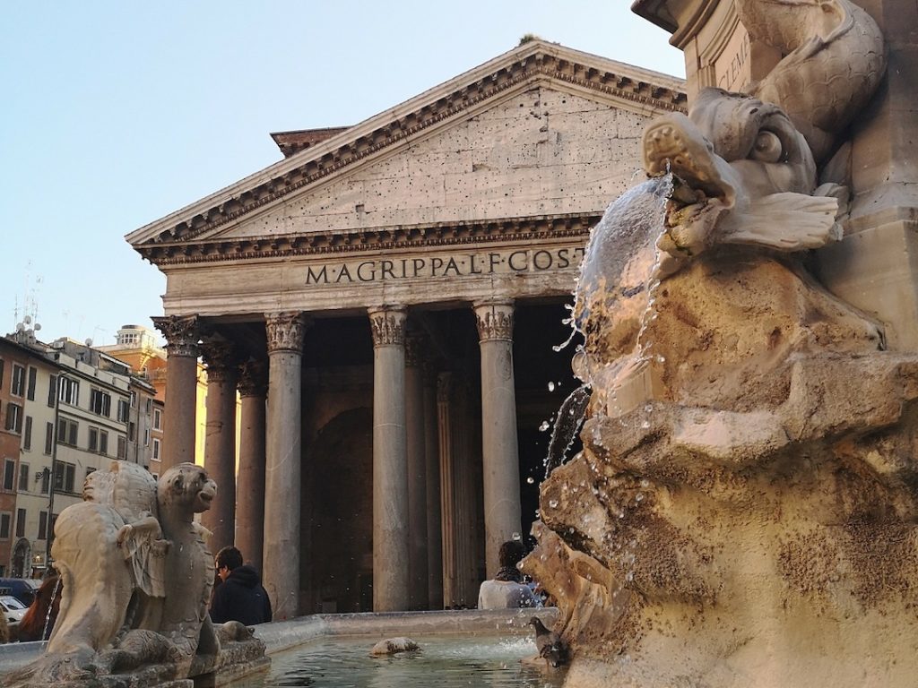 The Pantheon in Rome, one of the best places to visit in Europe in winter