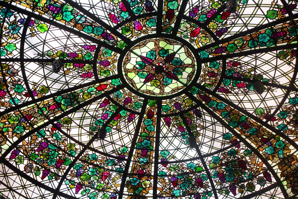 Casa Loma Stained Glass Window Ceiling Toronto
