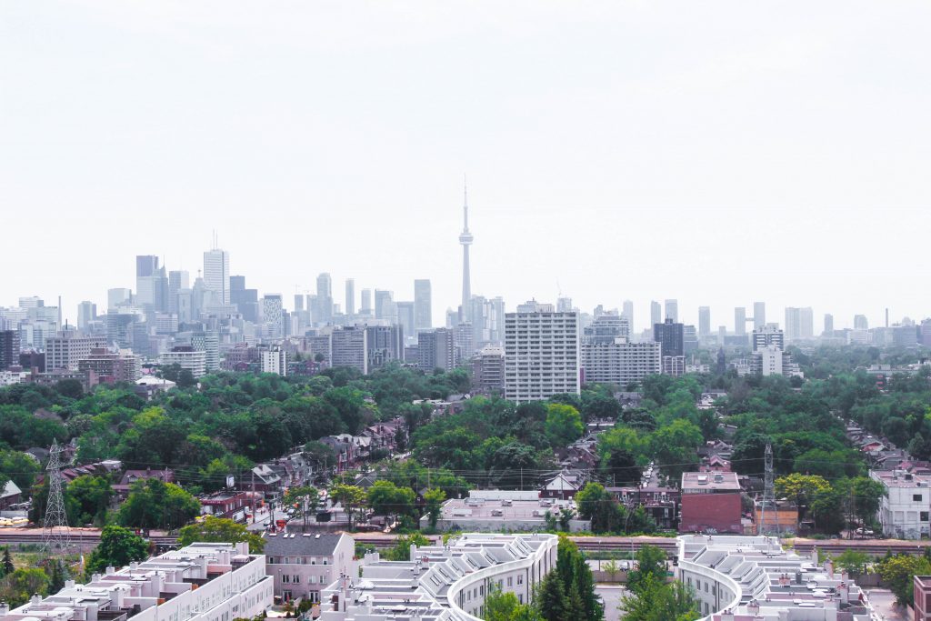 Toronto Skyline Casa Loma Tower View