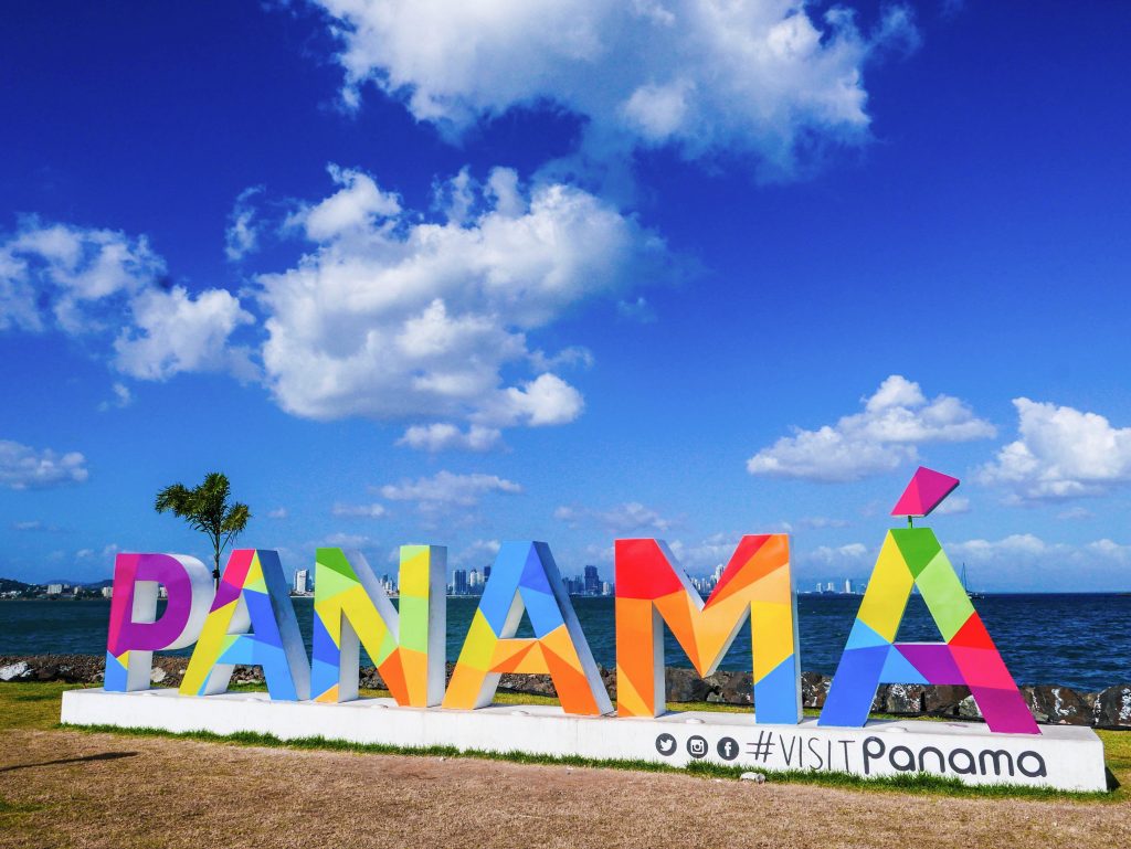Visit Panama Sign on the Panama City Causeway