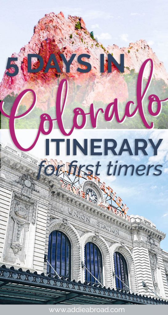 Denver, Colorado and the surrounding area are great for adventure! Go hiking in the mountains of Rocky Mountain National Park, visit Colorado Springs and the Garden of the Gods, and do all of the best things to do in Colorado in this Colorado & Denver itinerary! #usa #travel