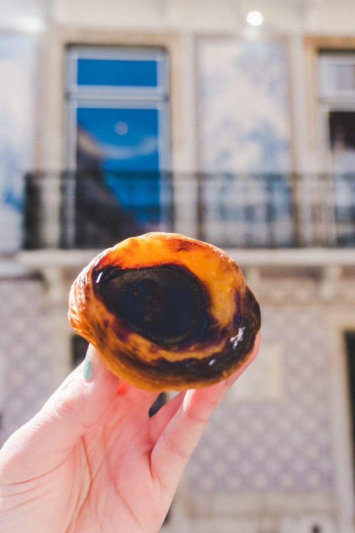 Pastel de Nata from the Pasteleria Santo Antonio in Lisbon, Portugal–an integral part of your 4 days in Lisbon
