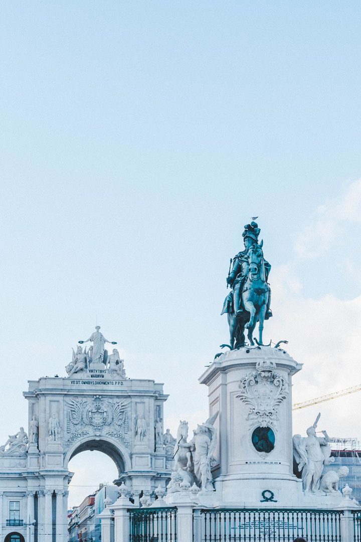 The Praca do Comercio in Lisbon, Portugal