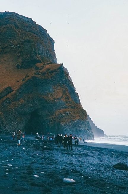 Black sand beach on the south coast of iceland, a must-see during 5 days in Iceland