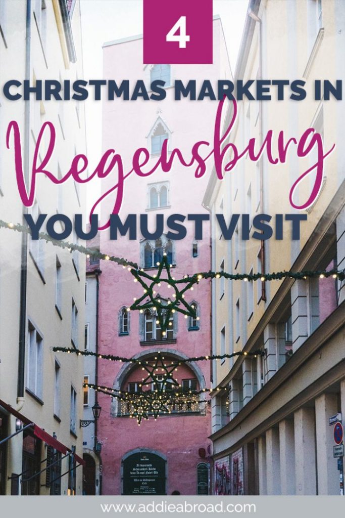 If you're looking for authentic Christmas markets in Germany, then look no further than Regensburg. The Regensburg Christmas markets are the best! Click through to read a complete guide on visiting Regensburg's Christmas markets, including the best markets, opening times, what to eat, and what to buy. #germany #christmas #christmasmarkets