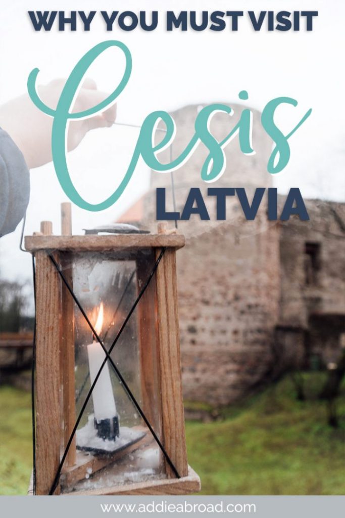 Looking for a great Riga day trip or a charming small town in Latvia? Consider Cesis! From the amazing Cesis Castle to the ultimate Latvian sauna experience, to all of the delicious food, to so much Latvian culture, there are so many charming things to do in Cesis, Latvia. It’s the best Latvia travel experience out there! #latvia #europe #travel
