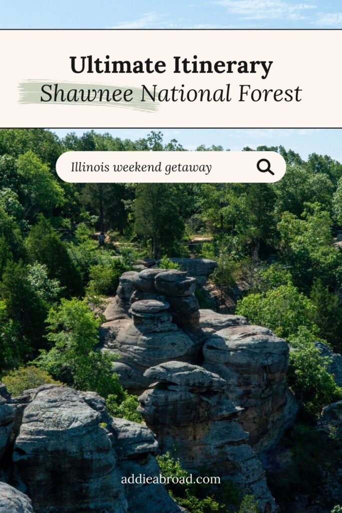 Discover the Best Things to Do in Shawnee National Forest! Ready for an epic adventure in Southern Illinois? This Shawnee National Forest itinerary covers must-see spots like Garden of the Gods, Bell Smith Springs, and the Shawnee Hills Wine Trail. Perfect for nature lovers, hikers, and anyone looking to explore this hidden gem! #ShawneeNationalForest #TravelItinerary #NatureLovers #SouthernIllinois